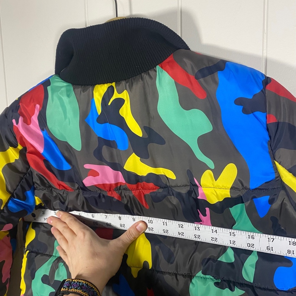 Modx Colorful Camo Puffer Jacket Streetwear Women's Size S - Picture 11 of 16